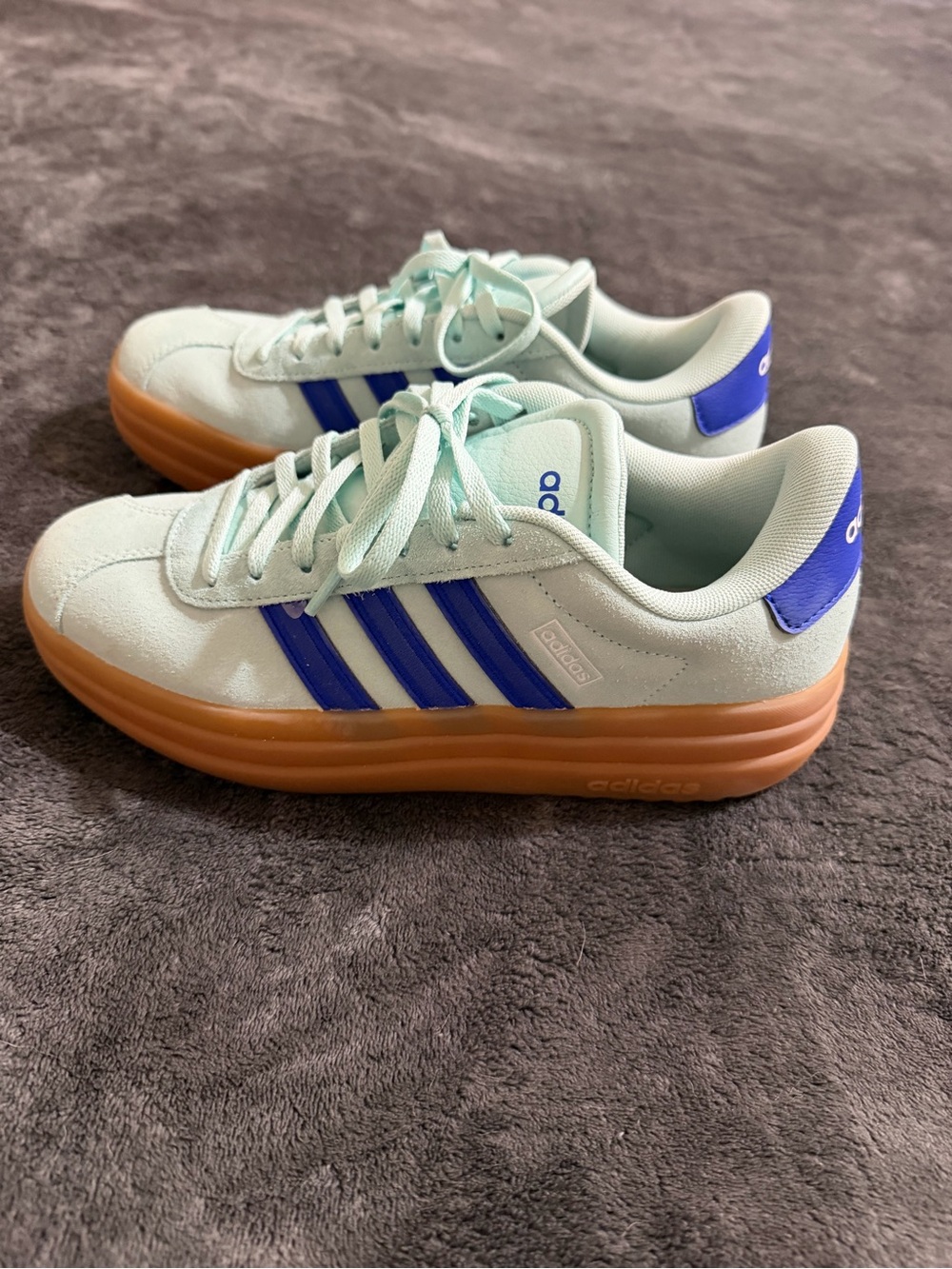 WOMEN'S ADIDAS VL COURT 3.0 BOLD PLATFORM SNEAKERS Size 7